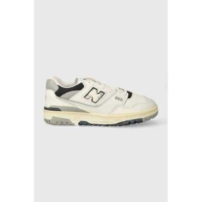 Kožené sneakers boty New Balance BB550VGB bílá barva, BB550VGB