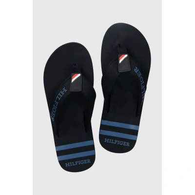 Žabky Tommy Hilfiger SPORTY BEACH SANDAL pánské, tmavomodrá barva, FM0FM05020