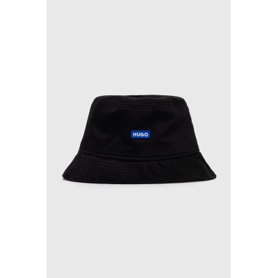 Bavlněná čepice Hugo Blue černá barva