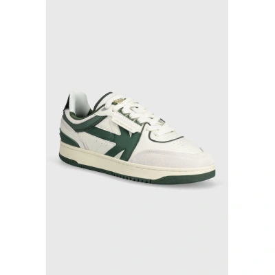 Sneakers boty Kaotiko BOSTON PIPING zelená barva, AO005.03.2600