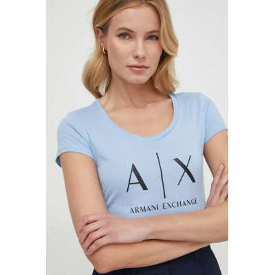 Bavlněné tričko Armani Exchange bílá barva, 8NYT70 YJ16Z NOS