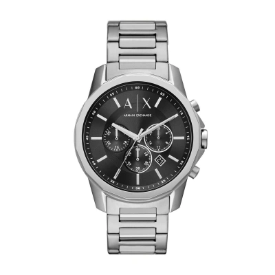 Hodinky Armani Exchange pánské, stříbrná barva