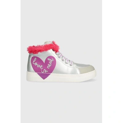 Dětské sneakers boty Agatha Ruiz de la Prada stříbrná barva