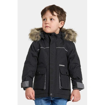 Dětská zimní bunda Didriksons KURE KIDS PARKA černá barva