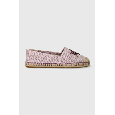 Espadrilky Lauren Ralph Lauren Cameryn Logo fialová barva, 8029200000000000