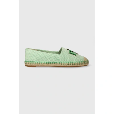 Espadrilky Lauren Ralph Lauren Cameryn Logo zelená barva, 8029200000000000