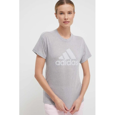 Tričko adidas šedá barva, IC0501