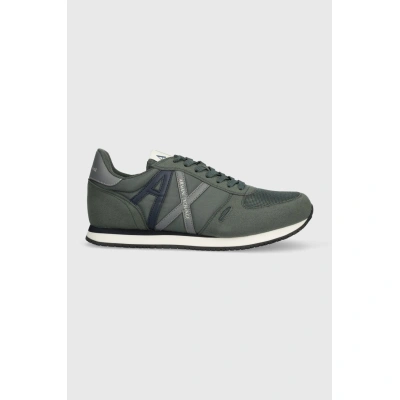 Sneakers boty Armani Exchange zelená barva, XUX017 XCC68 T156