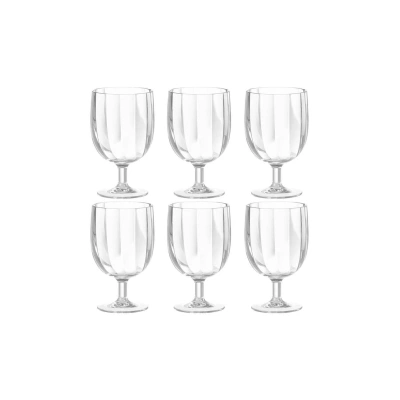 Sada sklenic na víno J-Line Glass Plastic 6-pack