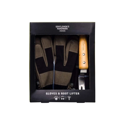 Zahradnický set Gentlemen's Hardware Leather Gloves & Root Lifter 2-pack