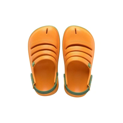 Dětské pantofle Havaianas KIDS CLOG BRASILP oranžová barva