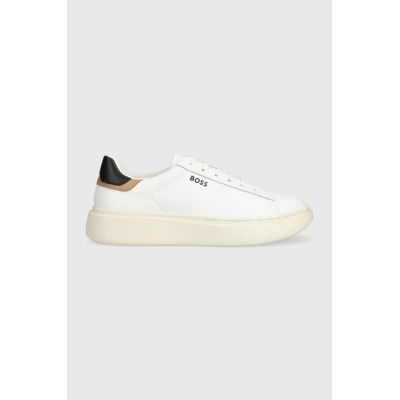 Sneakers boty BOSS Amber bílá barva, 50498568