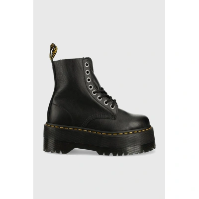 Kožené workery Dr. Martens 1460 Pascal Max dámské, černá barva, na platformě, DM26925001