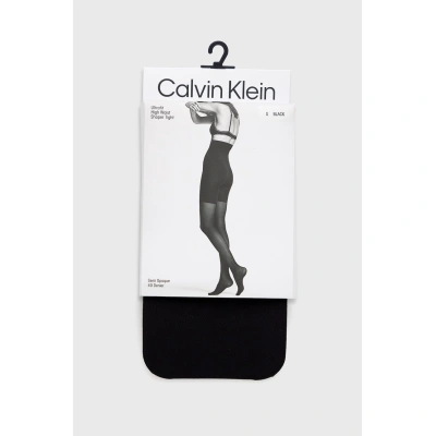 Punčochy Calvin Klein černá barva