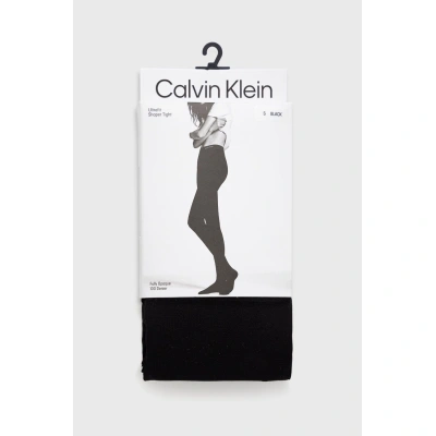 Punčochy Calvin Klein černá barva