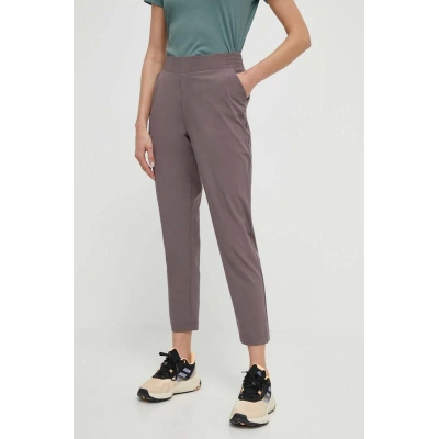 Sportovní kalhoty Helly Hansen Thalia 2.0 dámské, fialová barva, hladké, 34325