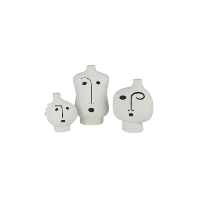 Sada dekorativních váz J-Line Face Abstract 3-pack