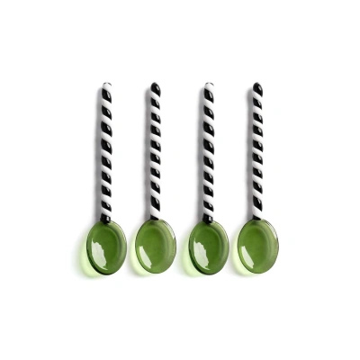 Sada lžiček &k amsterdam Spoon Duet Green 4-pack