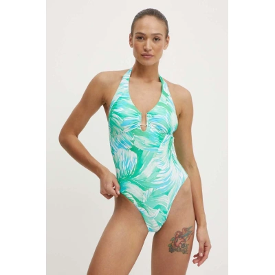 Jednodílné plavky Melissa Odabash Tampa zelená barva, mírně vyztužený košík