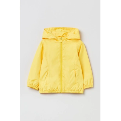 Dětská nepromokavá bunda OVS žlutá barva