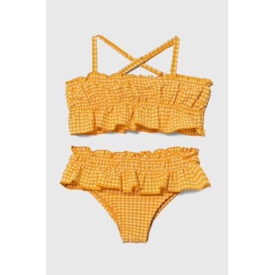 Dvoudílné plavky pro miminko zippy oranžová barva