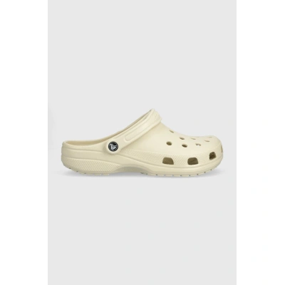 Pantofle Crocs Classic pánské, béžová barva, 10001