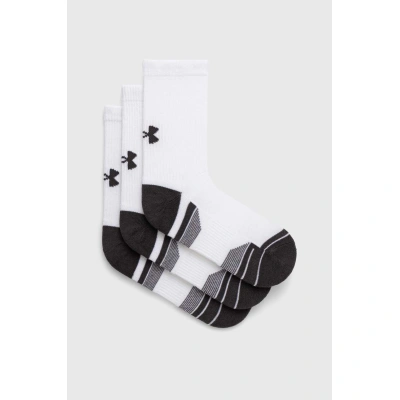 Ponožky Under Armour 3-pack pánské, bílá barva, 1379512