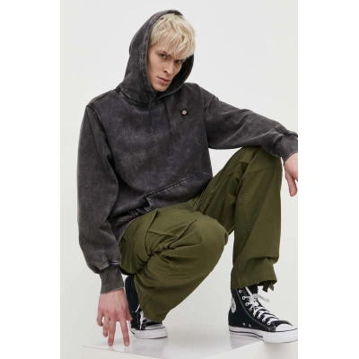 Mikina Dickies NEWINGTON HOODIE pánská, šedá barva, s kapucí, hladká, DK0A4YYO