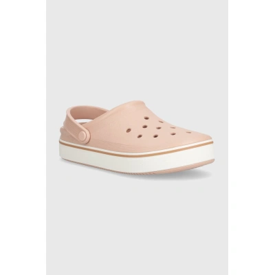 Pantofle Crocs Crocband (Clean) Of Court Clog dámské, růžová barva, 208371