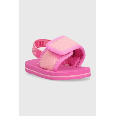 Dětské sandály UGG I LENNON SLINGBACK růžová barva