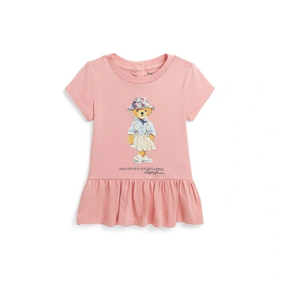 Bavlněné dětské tričko Polo Ralph Lauren růžová barva, 310942268001