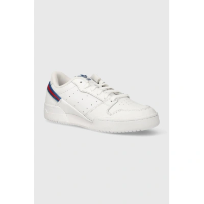 Kožené sneakers boty adidas Originals Team Court 2 bílá barva, ID3408