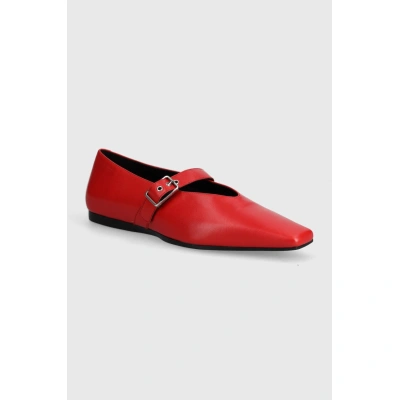 Kožené baleríny Vagabond Shoemakers WIOLETTA červená barva, 5701-201-48