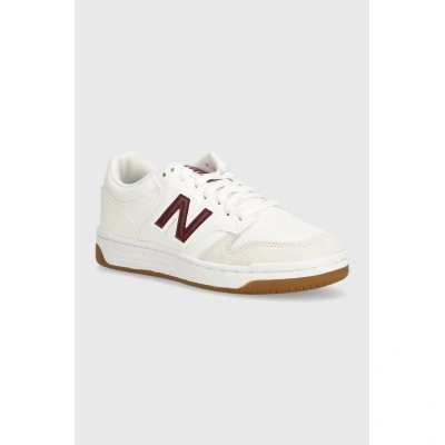 Dětské sneakers boty New Balance GSB480FT bílá barva