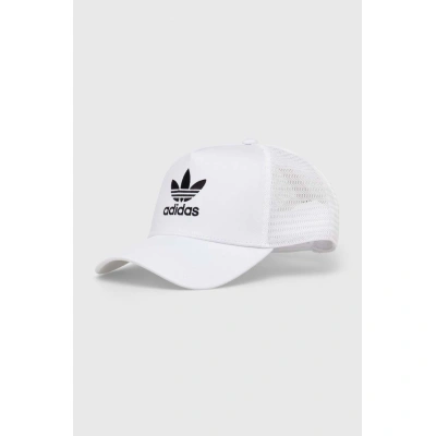 Kšiltovka adidas Originals bílá barva, s aplikací, IS3015