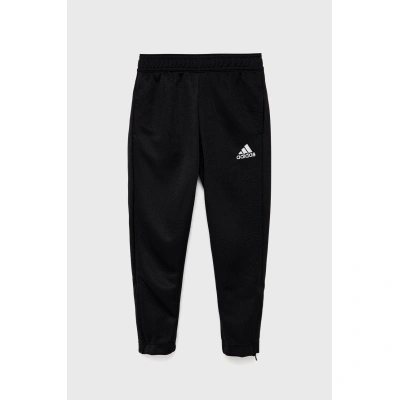 Dětské kalhoty adidas Performance HC0337 černá barva, s aplikací