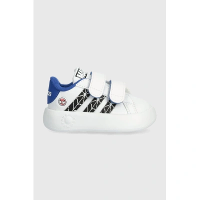 Dětské sneakers boty adidas x Marvel, GRAND COURT SPIDER-MAN CF I bílá barva