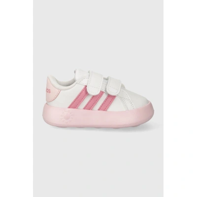 Dětské sneakers boty adidas GRAND COURT 2.0 CF I růžová barva