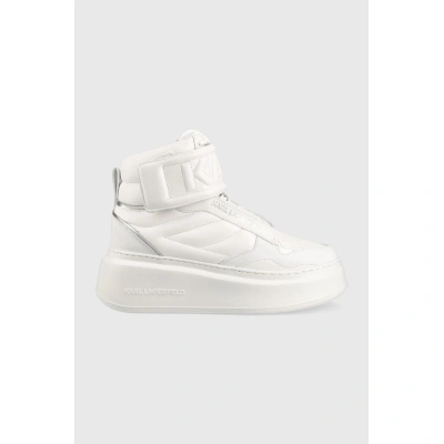 Kožené sneakers boty Karl Lagerfeld ANAKAPRI bílá barva, KL63555