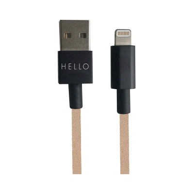 Design Letters Nabíjecí kabel USB-C Lightning 1 m