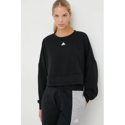 Tréninková mikina adidas Studio černá barva,