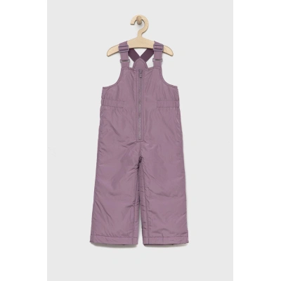 Dětské kalhoty GAP fialová barva