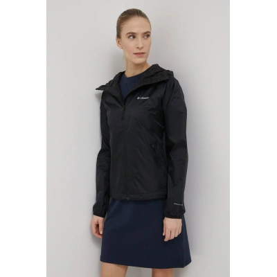Nepromokavá bunda Columbia Ulica Jacket dámská, černá barva, přechodná, 1718001-031