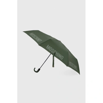 Deštník Moschino zelená barva, 8064