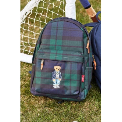 Dětský batoh Polo Ralph Lauren zelená barva, velký, s aplikací