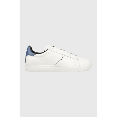 Kožené sneakers boty Armani Exchange XUX001.XV093.K709 bílá barva, XUX001 XV093 K709