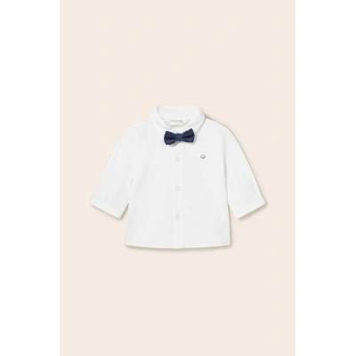 Dětská bavlněná košilka Mayoral Newborn bílá barva