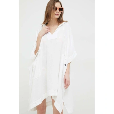 Bavlněný plážový plášť Polo Ralph Lauren bílá barva, 21381476