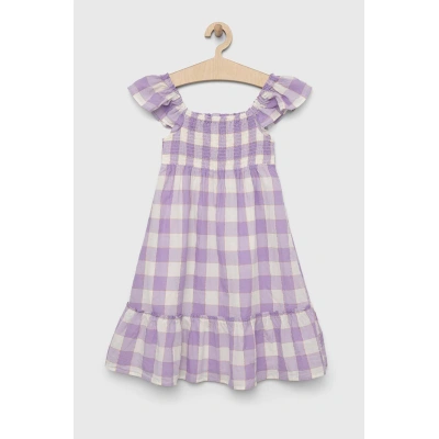 Dívčí šaty GAP fialová barva, midi