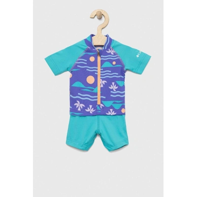Kojenecké plavky Columbia Sandy Shores Sunguard Suit fialová barva